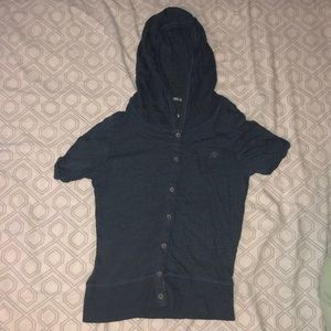 Aeropostale cardigan hoodie with short sleeve